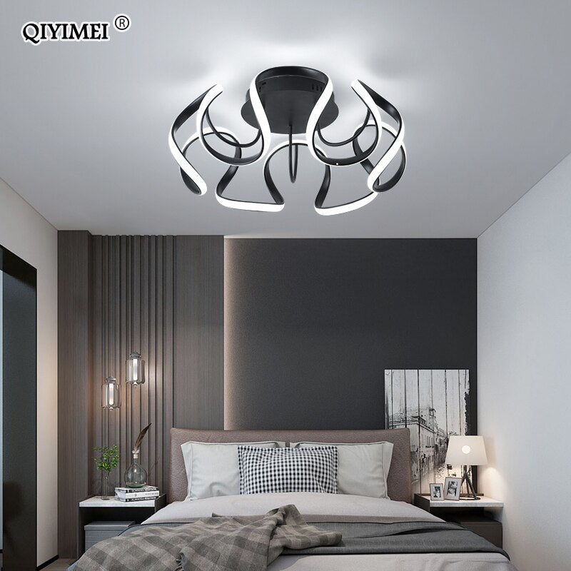 Bedroom Lamps Modern LED Chandeliers Indoor Lighting Living Study Room HOME Decoration Dimmer Parlor Foyer Luminaria Luster