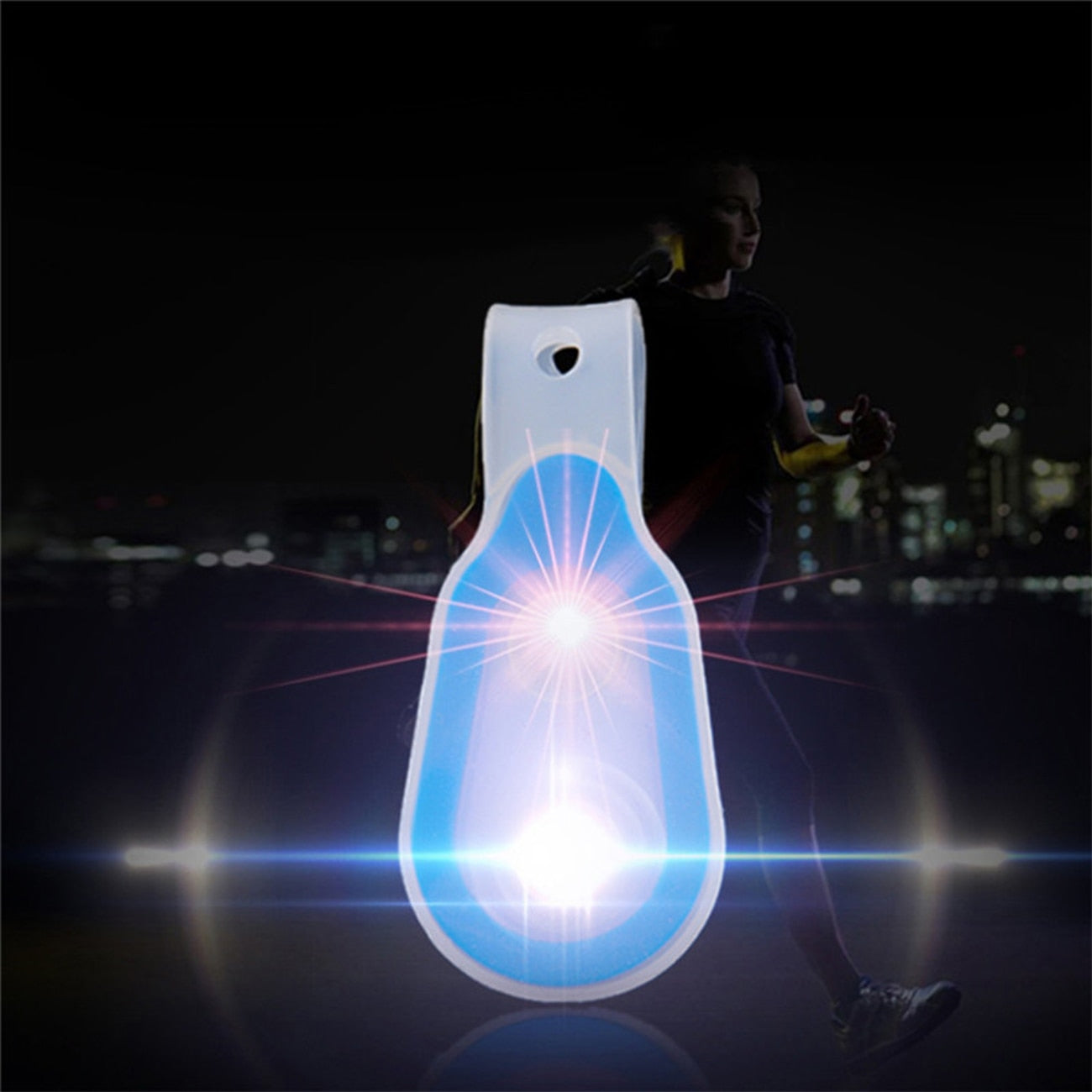 Portable Hand Free LED Flashlight Clip On to Clothing Outdoor LED Magnet Night Light for Camping Hiking Climbing Walking