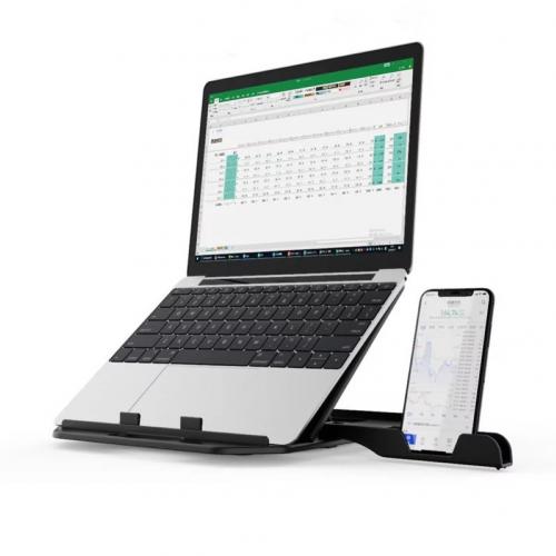 Portable Laptop Stand Folding Bracket Adjustable Labtop Pad Holder For Notebook Tablet Desktop Riser Kickstand Support Office