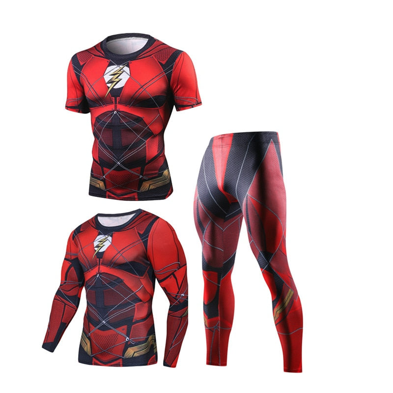 Compression Men's Sport Suits Quick Dry Running sets High Quality Clothes Joggers Training Gym Fitness Tracksuits MMA Rashguard