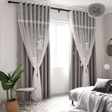 New European and American Style Curtains for Living Room High Shading Curtains for Kids Romantic Princess Room for Girls