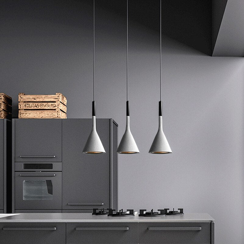 Modern Pendant Lights Kitchen Fixtures For Dining Room Restaurant Bars Home Bedroom White Black Red Lighting Deco Hanging Lamp