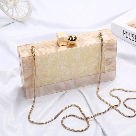 Marble Pattern Acrylic Bag Luxury Handbags Women Bags Designer Brand Famous Clutch Bag Party Wedding Clutch Purse bolso ZD1330