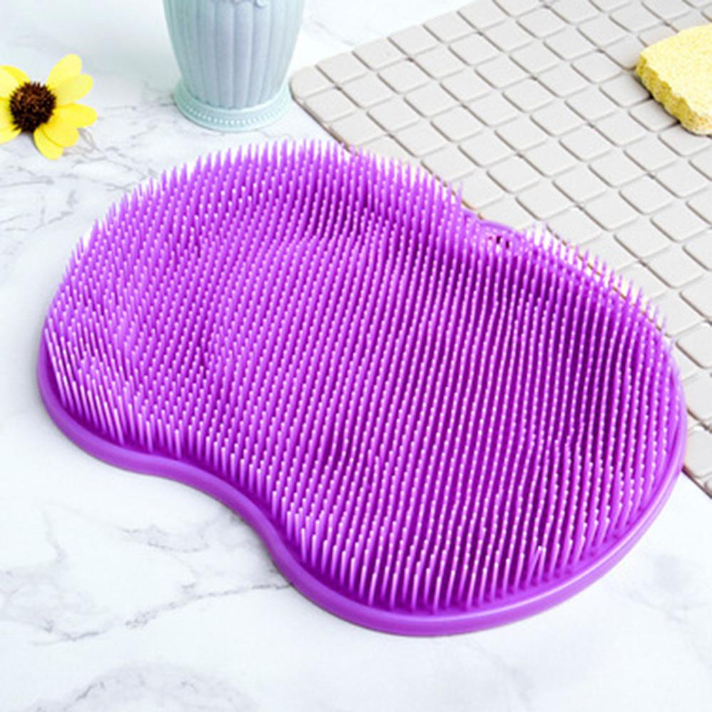 Foot Washing Brush Silicone Bath Foot Massage Pad Mat Shower Massage Bathroom Non-slip Bath Mat Anti Skid Pad for foot wash