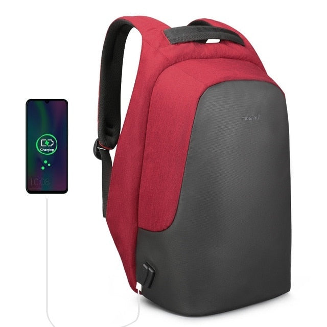 Anti theft Water Repellent 15.6 inch USB Charging Causal Men Backpacks School Bag Backpack Female Male For Teenagers Girls Boy