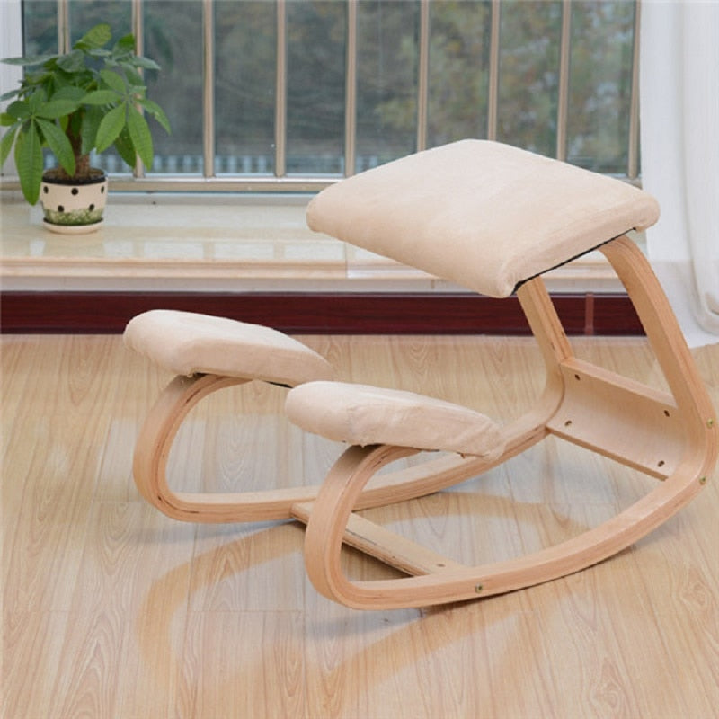 K-STAR Original Ergonomic Kneeling Chair Stool Home Office Furniture Ergonomic Rocking Wooden Kneeling Computer Posture Chair