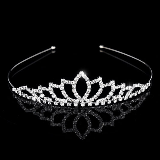 Bridal Crystal Tiaras and Crowns Headband Kid Flower Girls Bridesmaid Wedding Hair Accessiories Hair Jewelry