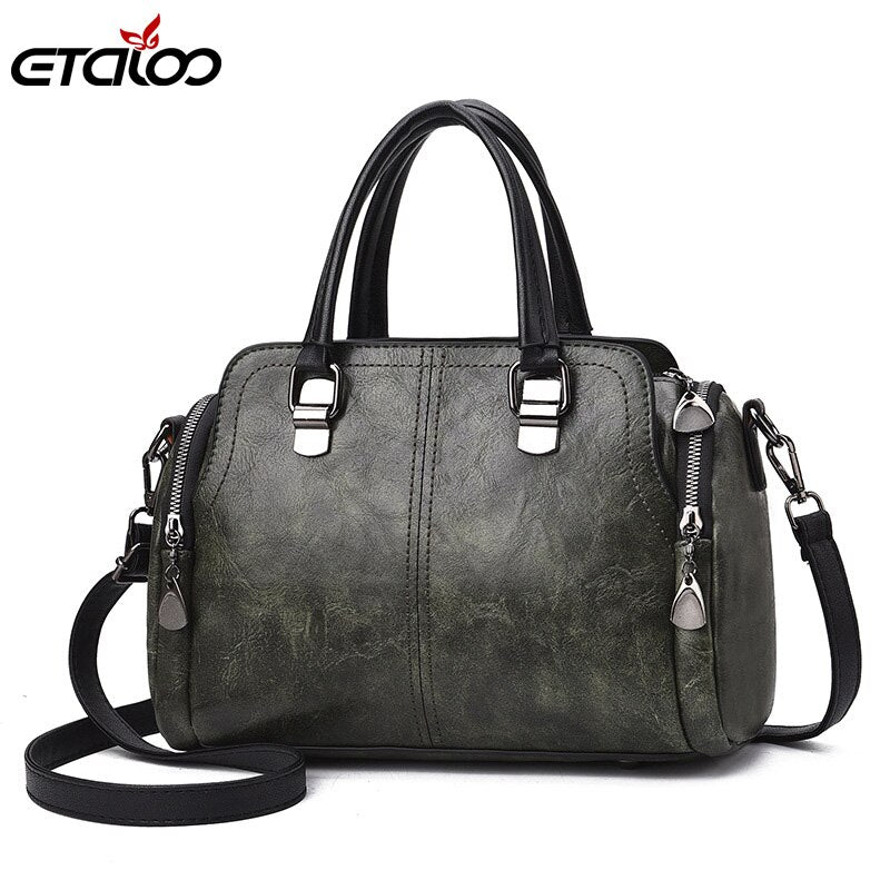 CILMI HARVILL CHHC 2022 women's classic handbag retro design fashion trend leather material high-quality metal zipper