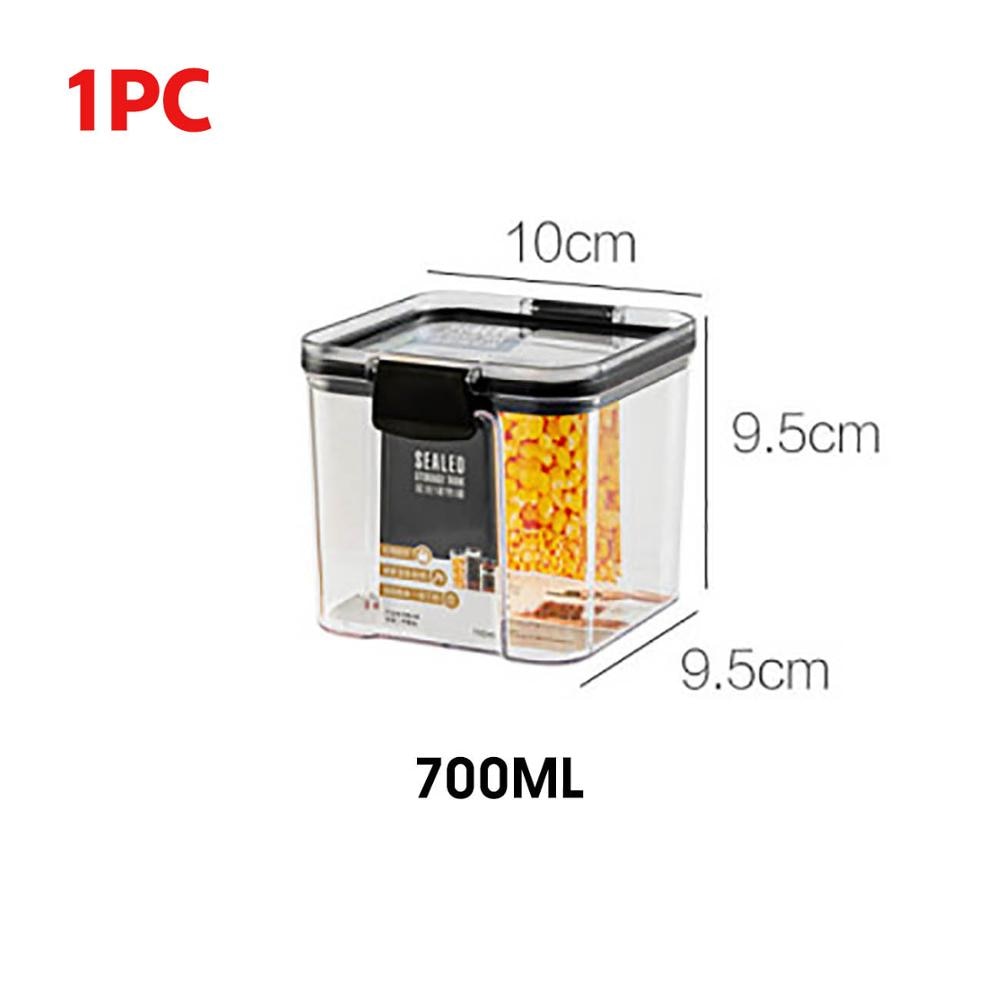 700/1300/1800ML Food Storage Container Plastic Kitchen Refrigerator Noodle Box Multigrain Storage Tank Transparent Sealed Cans