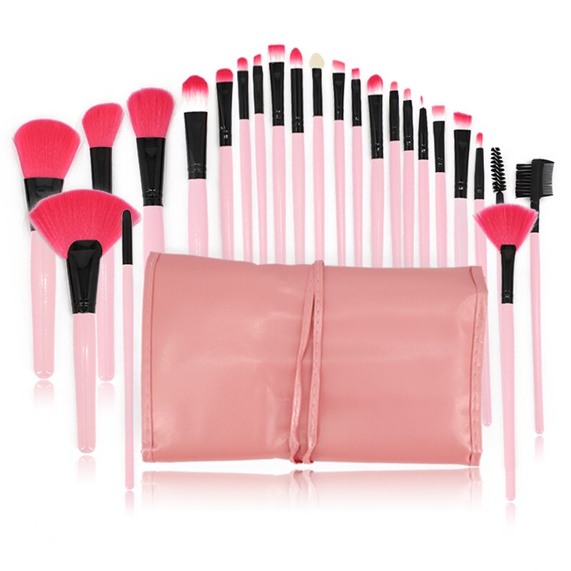 24PCS Professional Make-Up Brushes Set For Eyebrows Foundation Powder Brush Eyeshadow Eyelash Brushes Cosmetics for Face