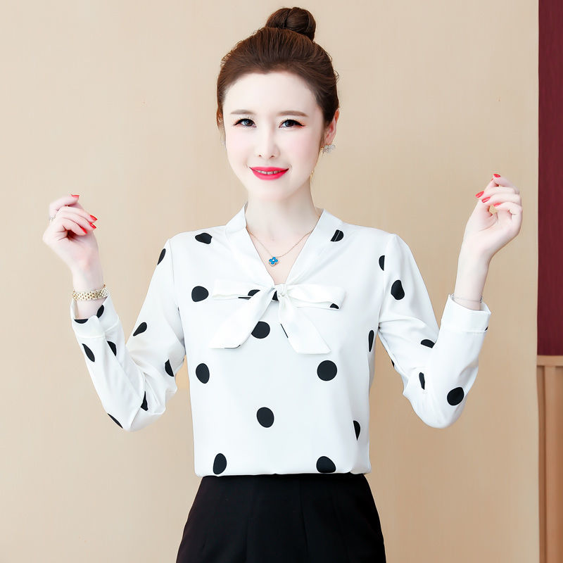 Chiffon Shirt New Annals Dress In 2022 Foreign Style Fashion Undies Women's Long Sleeve Top Spring And Autumn Blouse Gir