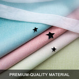 Shiny Stars Children Cloth Curtains Colorful Double Layer Star Window Curtains for Living Room Bedroom Gradient Blackout Curtain