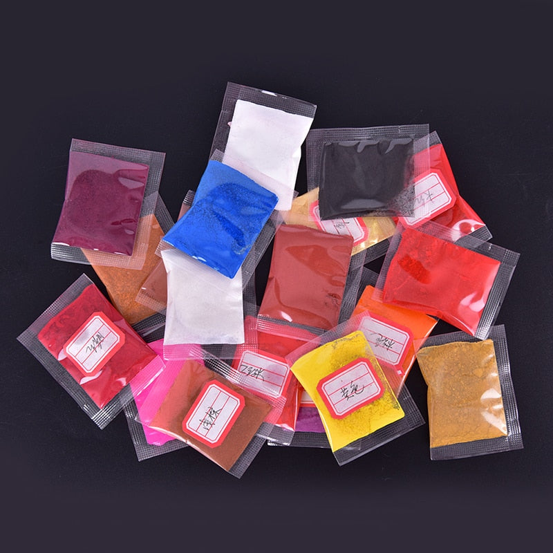 1g Lipstick Pigment Powder Colorful DIY Lip Gloss Powder Material For DIY Lipgloss Powder Pigment Make Up Tools Makeup Comestics