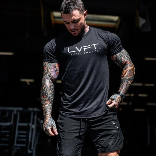 2020 Summer T shirt Jogger Sport Shirt Men Fitness Running Shirt Man Fit Short Sleeve Train T Shirt Mens Cotton Sportswear Tops