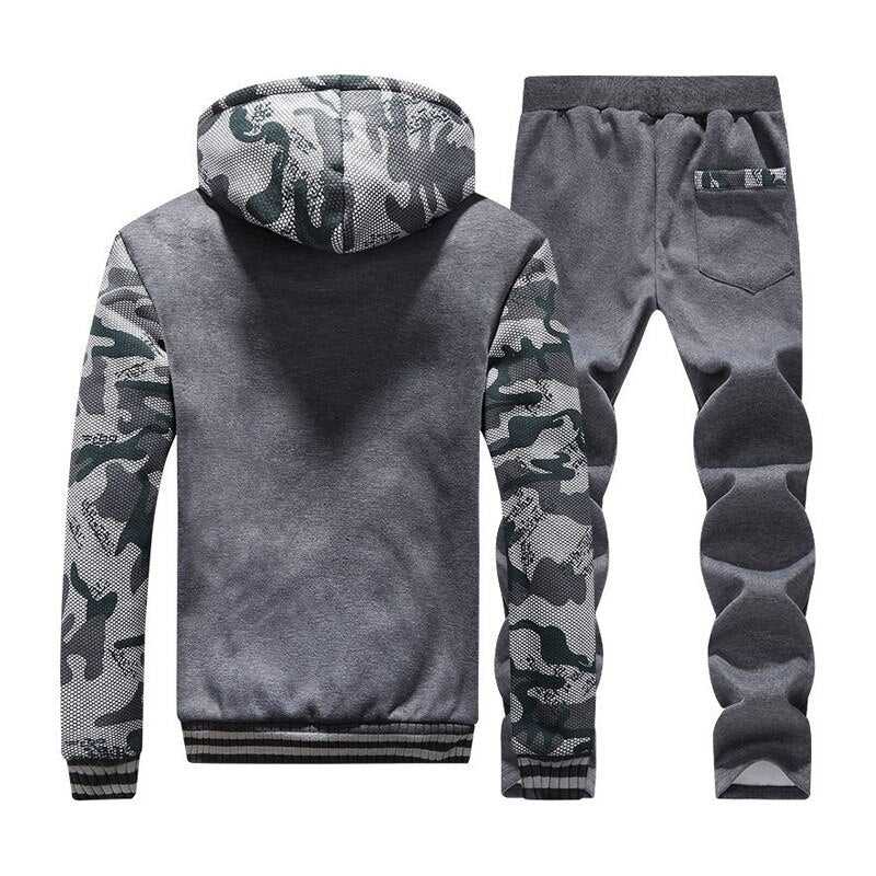 Winter Coat Men Casual Inner Fleece Thick Hooded Parka Men Clothing Brand Camouflage Windproof Warm Tracksuit Man Hoody Outwear