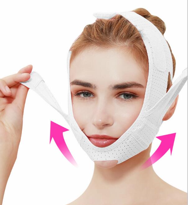 Breathable V Face Cheek Lift Up Band Face Thin Mask Reduce Double Chin V-Line Shaping Bandage Anti Wrinkle Face Bandage