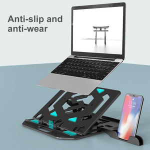 Portable Laptop Stand Folding Bracket Adjustable Labtop Pad Holder For Notebook Tablet Desktop Riser Kickstand Support Office