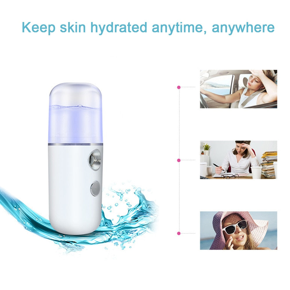 Electrical Facial Steamer Skin Care Face SPA Professional Nano Lonic Warm Mist Steam Facial Sauna beauty Steam Cleaner Nebulizer