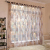 Elka Finished Floral Sheer Window Curtains for Living Room the Bedroom Kitchen Modern Tulle Curtains Window Treatment decoration