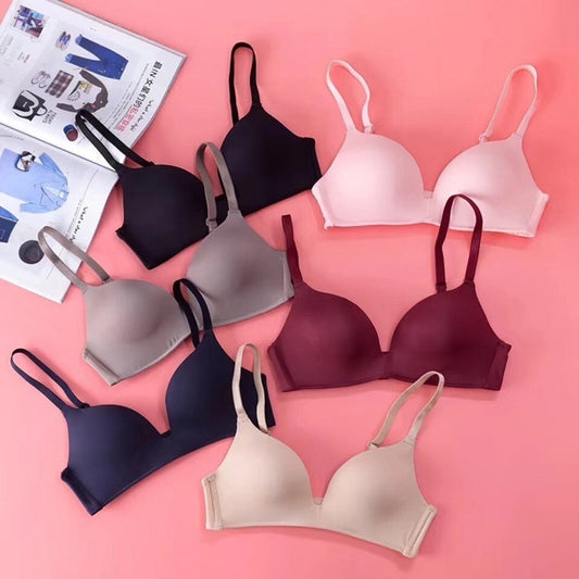 Seamless Bras for Women Push Up Bra No Wire Brassiere A B Cup Underwear Sexy Bra Three Quarters 3/4 Cup Lingerie Thin Soft Sexy