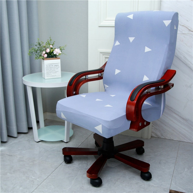 Modern Spandex Computer Chair Cover 100% Polyester Elastic Fabric Office Chair Cover Easy Washable Removeable Chair Cover