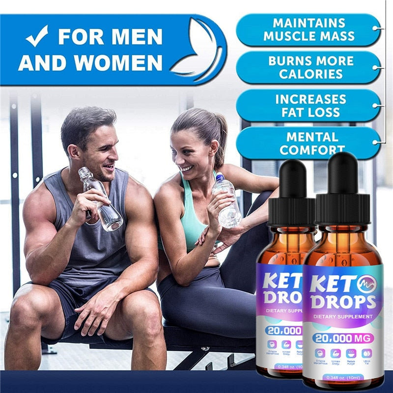 Minch BHB Keto Drops Fat Burner Formula To Boost Metabolism Keto Diet Drops Weight Loss Ketogenic Supplement For Men And Women