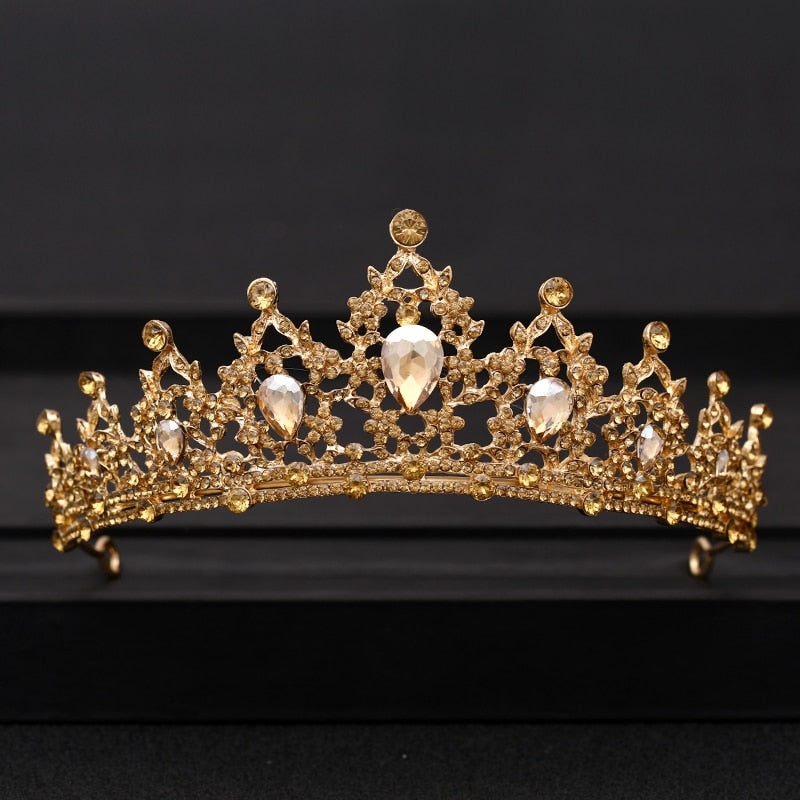 Wedding Crown Hair Jewelry Bridal Headpiece woman Baroque Rhinestones Crystal Tiaras Bride Party Crowns Wedding Hair Accessories