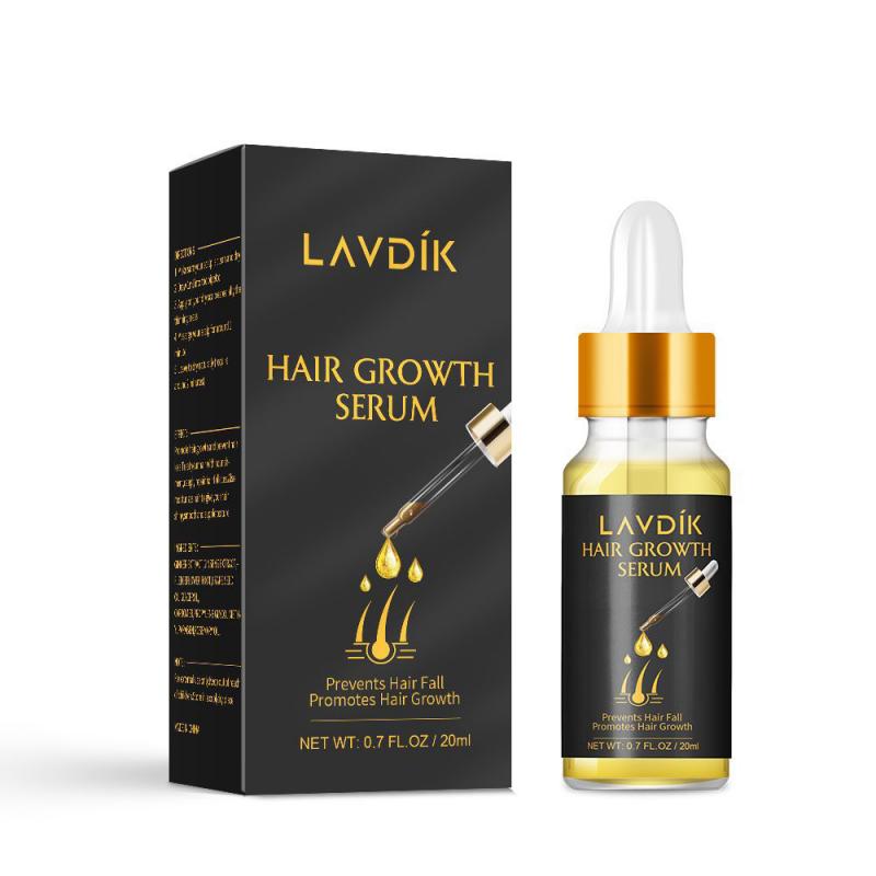 LAVDIK Fast Hair Growth Serum 20ML Damaged Hair Repairing Essential Oil Anti Hair Lose Hair Care Conditioner TSLM1