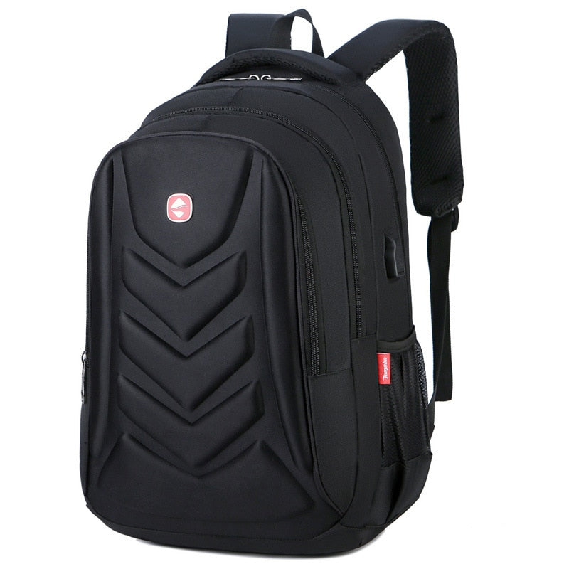 Crossten Business Travel Laptop Backpack, Large Capacity School Bag, USB Charger Port, 15” Computer Business bag, Waterproof EVA