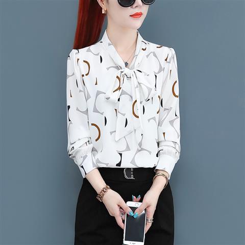 Chiffon Shirt New Annals Dress In 2022 Foreign Style Fashion Undies Women's Long Sleeve Top Spring And Autumn Blouse Gir