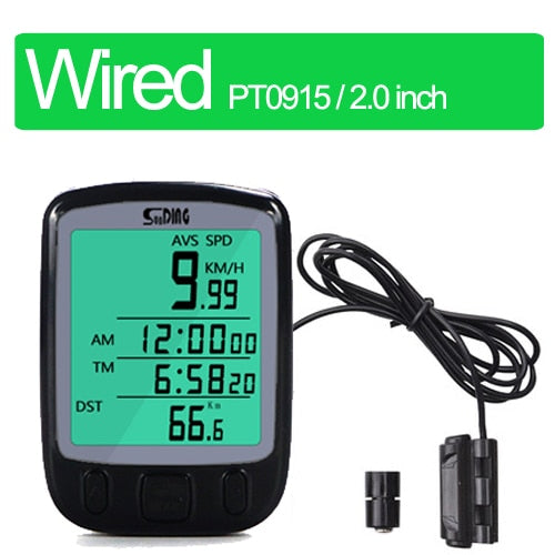 2.8" Bicycle Computer Wireless Wired Bike Computer Rainproof Speedometer Odometer Stopwatch for Cycling Accessories 2.0'' option