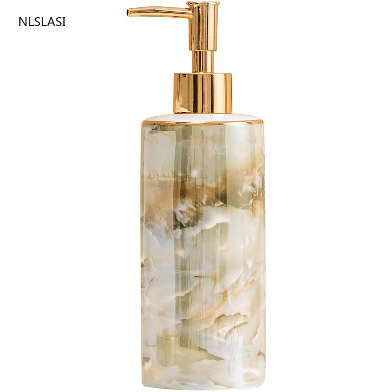 High-grade ceramics Lotion bottle Liquid Soap Dispenser Kitchen hand sanitizer Storage shampoo bottle Bathroom Accessory