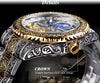 Forsining Mechanical Watch Men Tourbillon Automatic Wristwatch Luxury Hollow Waterproof New Mens Fashion Watches With Moon Pash