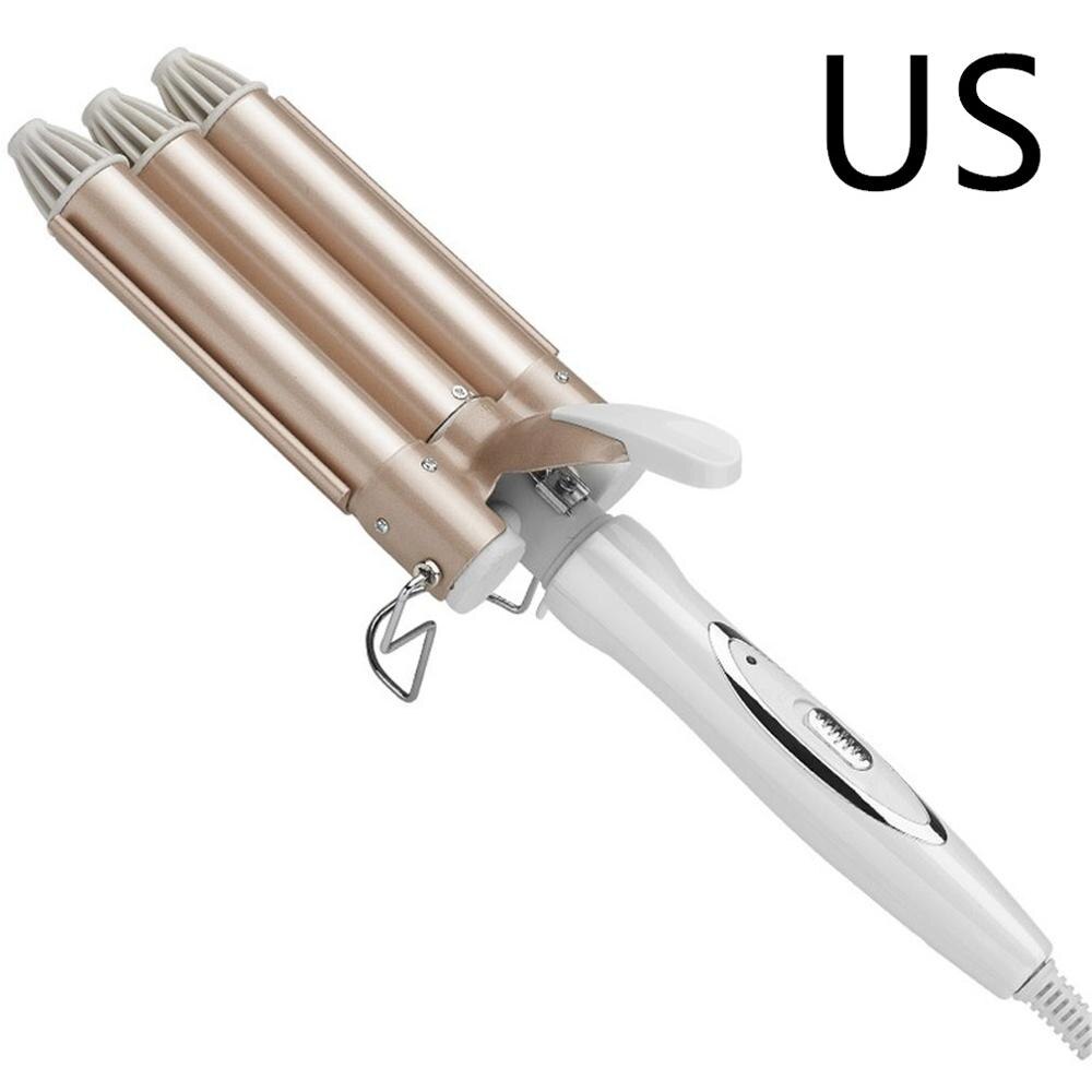 Professional Curling Hair Tools Curling Iron Ceramic Triple Barrel Hair Styler Water Ripple Large Hair Curler Hair Styling Tool