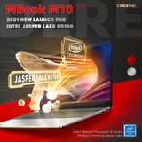 DERE Laptop MBook M10 15.6 Inch Intel Celeron N5100 12G 512G FHD 1920*1080 Notebook Computer Windows 10 Mini PC Students