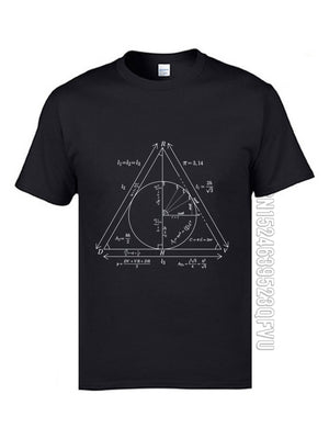 Math Teacher Formula Website T Shirts Triangle Law Summation College Tshirts Mens 2019 University T-Shirts High Quality Tees