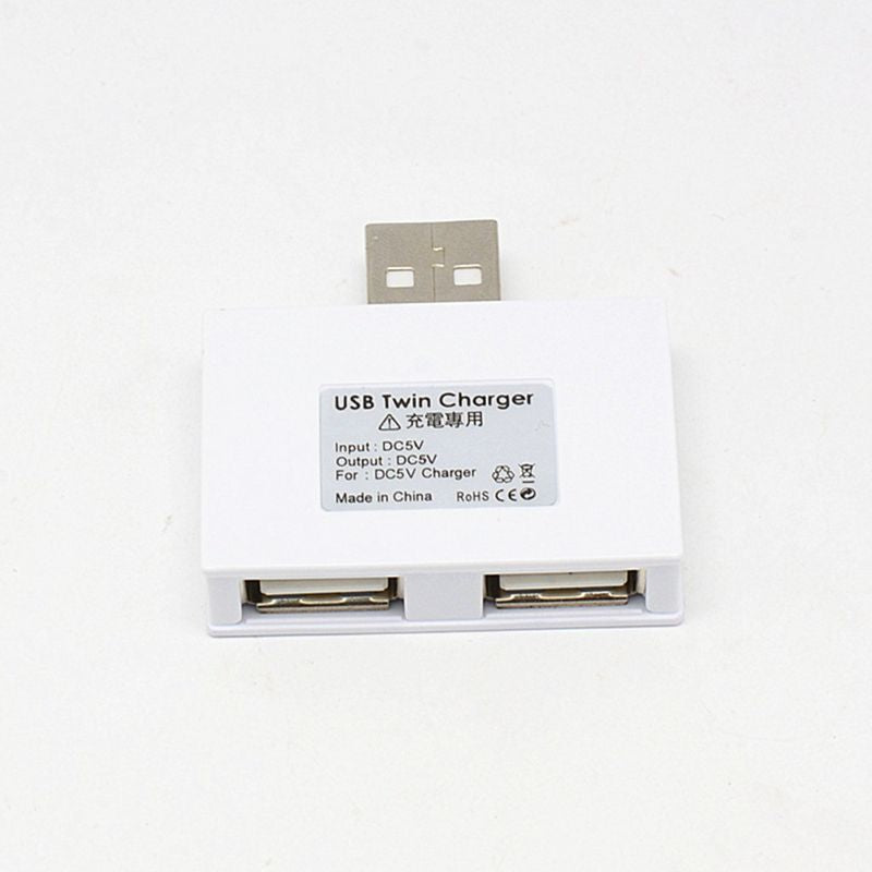 Fashion Mini USB Hub 2 Ports USB 2.0 Splitter Charger Adapter for Mobile Phone PC Computer Tablet Accessories