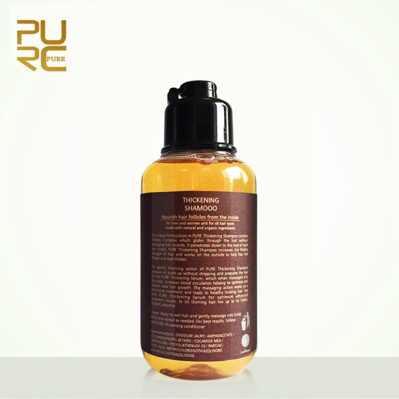 PURC Herbal Ginseng Shampoo Hair Growth Essence Treatment For Hair Regrowth Serum Repair Hair Root Thicken Hair Care