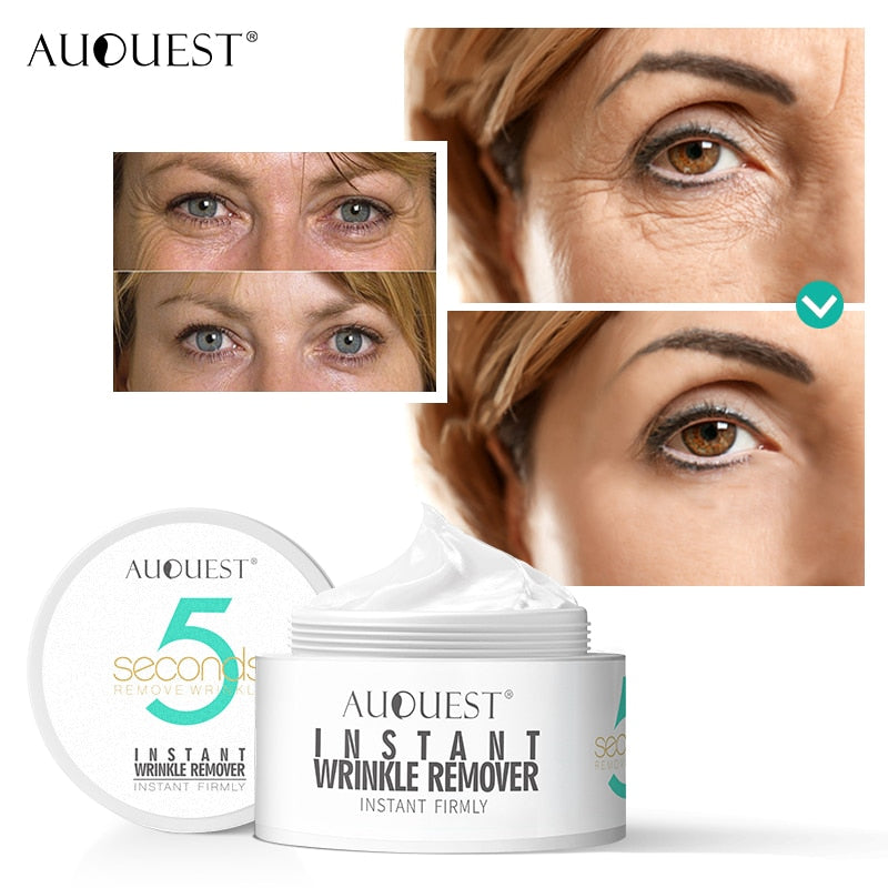 AuQuest 5 Seconds Wrinkle Remover Instant Firmly Anti Aging Moisturizing Remove Fineline Face Cream Beauty Skin Care 20G