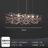 Nordic modern restaurant led chandeliers novelty luxury art bar decoration lighting minimalist living room bar hanging lights