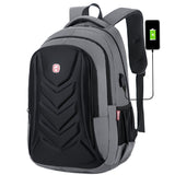 Crossten Business Travel Laptop Backpack, Large Capacity School Bag, USB Charger Port, 15” Computer Business bag, Waterproof EVA