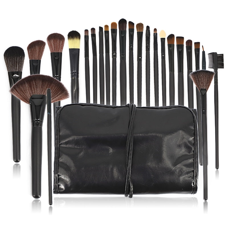 24PCS Professional Make-Up Brushes Set For Eyebrows Foundation Powder Brush Eyeshadow Eyelash Brushes Cosmetics for Face