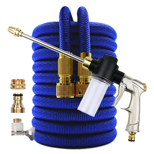 Retractable Hose Extensible Garden Hose Shrinks Flexibele Tuinslang Irrigation Computer Car Wash Water Pipe Spray Washing Foam