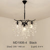 Nordic LED Crystal Chandeliers Gold Black Chandelier Luxury Lighting Kitchen Dining Living room Bedroom Lamp lustre pendente