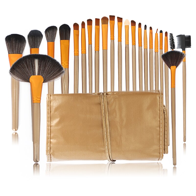 24PCS Professional Make-Up Brushes Set For Eyebrows Foundation Powder Brush Eyeshadow Eyelash Brushes Cosmetics for Face