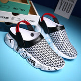 Fashion Sneakers Without Laces Man Handmade Beach Men's Summer Shoes Big Size Mesh Sneakers Light Shoes 2021 Outdoor Flats A-032