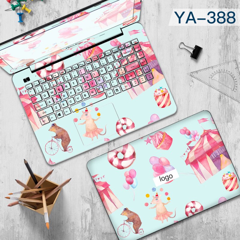 Doodle render of laptop sticker labtop decal waterproof computer stickers for ASUS A455L K555L N61 GL552 vinyl stickers