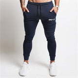 2019 Fashion Men Gyms Pants Joggers Fitness Casual Long Pants Men Workout Skinny Sweatpants Jogger Tracksuit Cotton Trousers