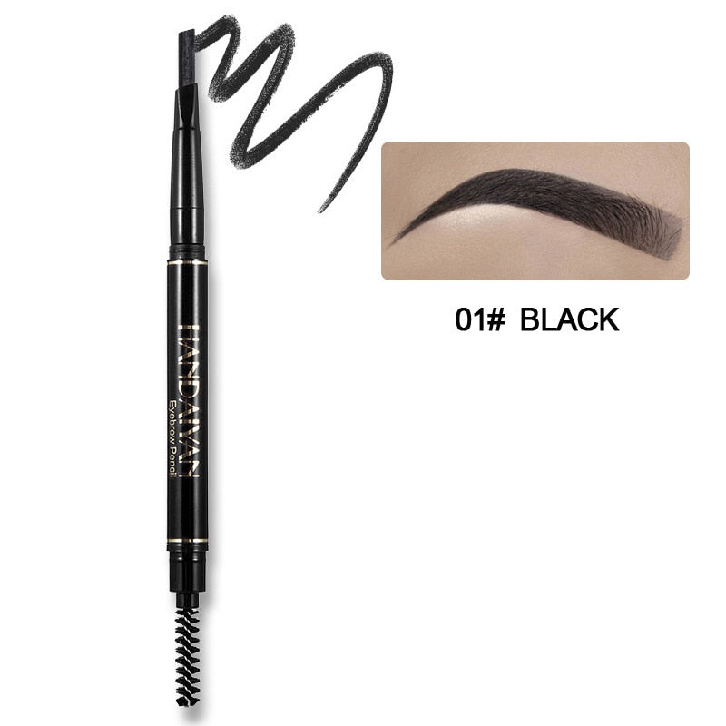 HANDAIYAN Eyebrow Pencil Double Head Long Lasting Natural Waterproof Eye Brow Tint Cosmetics Triangle Eyebrow Pen Make Up TSLM2